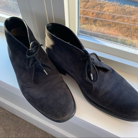 Tods Charcoal Grey Suede Chukka boot (8.5) main image 8